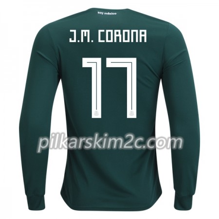 Koszulka Meksyk J.M.Corona 17 Główna Mistrzostwa Świata 2018 - Koszulki Piłkarskie(L/S)